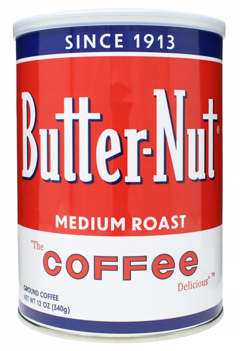 Butter-Nut Coffee Ground Can Tin Butternut